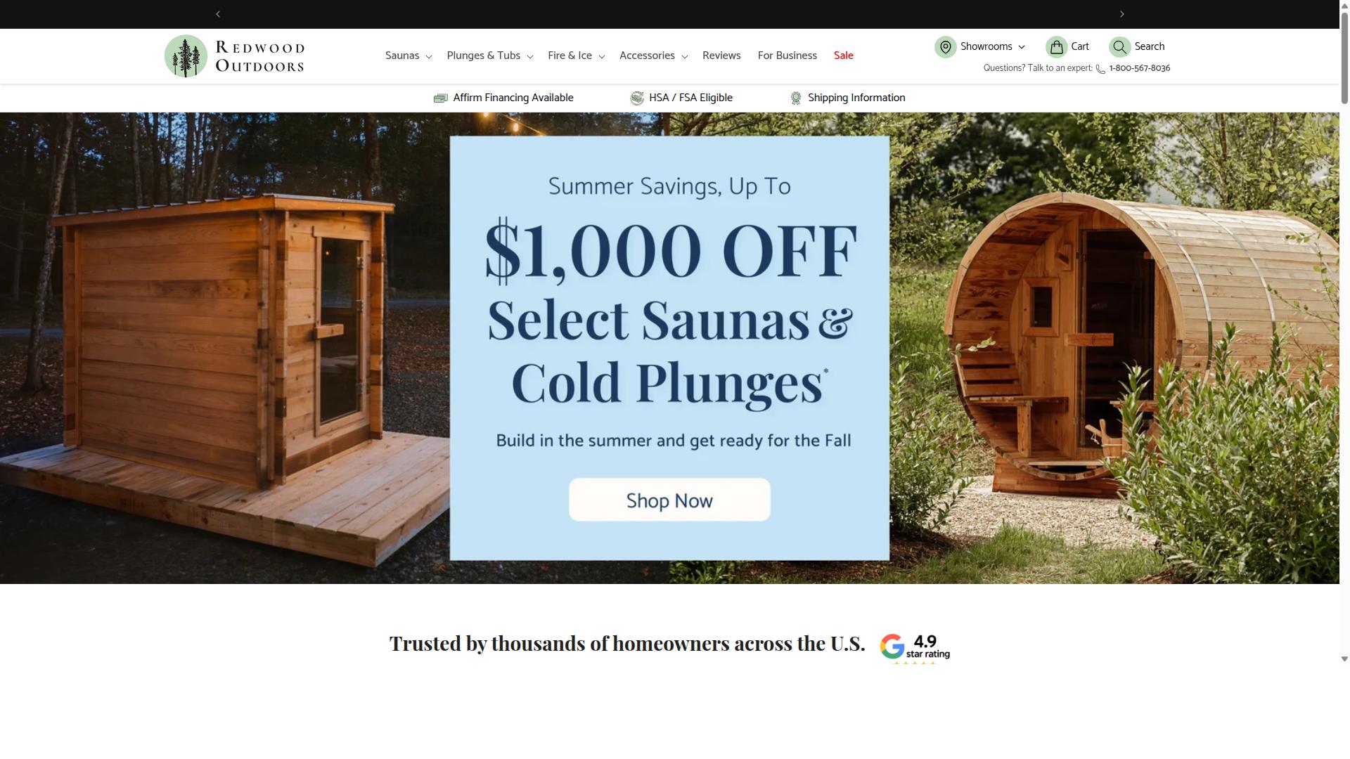 Redwood Outdoors website